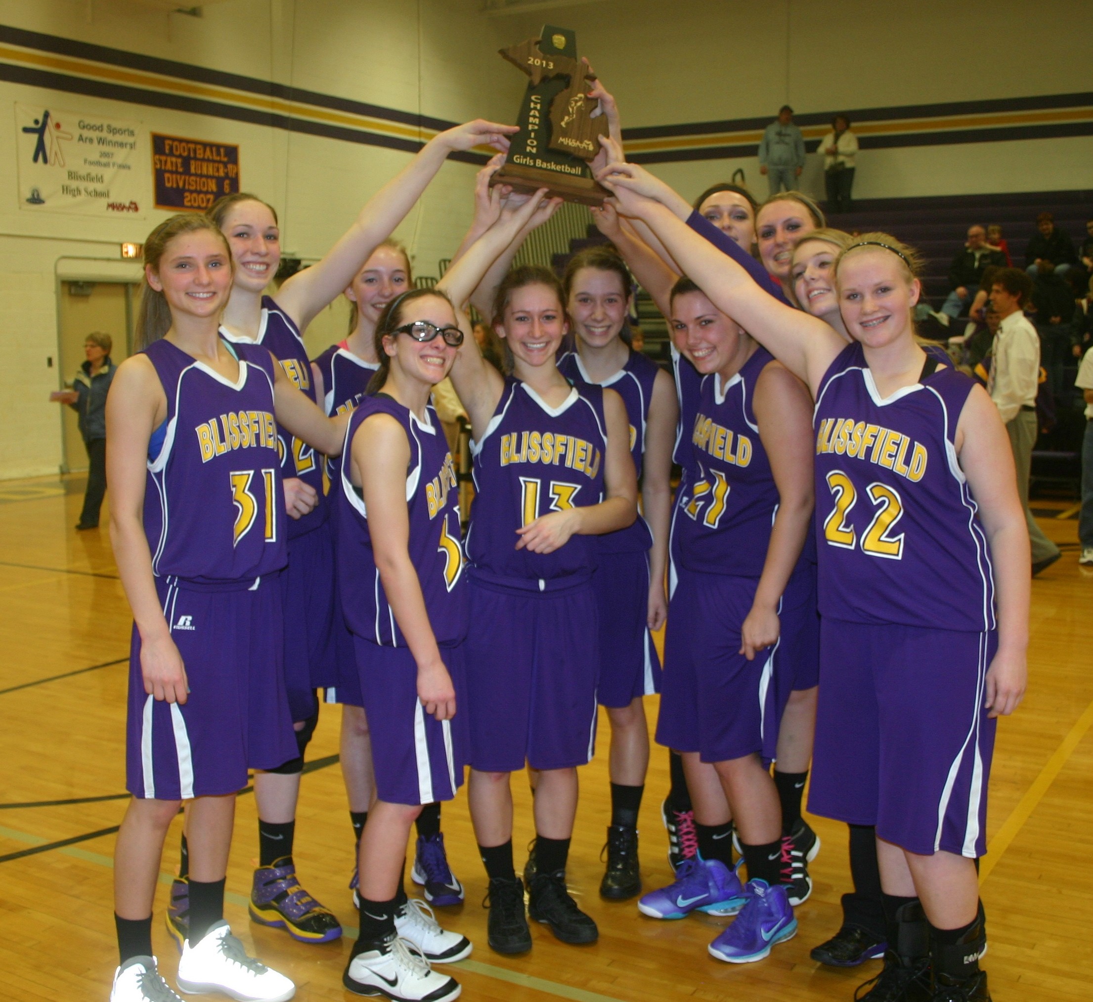 Royal women win district basketball championship Blissfield Advance
