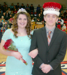 Emily Steuwe and Josh Papworth, Britton Deerfield Winterfest Queen and King
